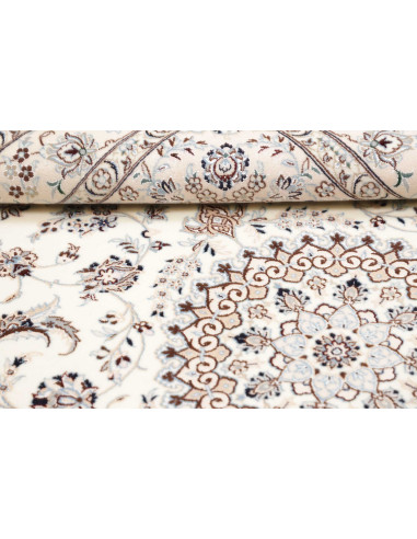 Tappeto Nain 6la Persia 123x188 Avorio Blu Polv