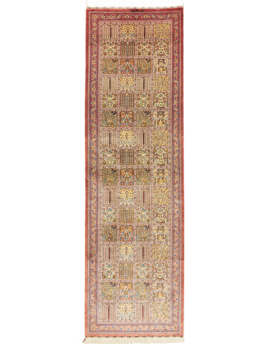 Tappeto Ghom Seta Persia 62x204 Rosso Terracott