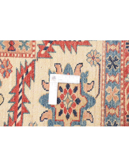 Rug Kazak Fine Pakistan 154x389 Deep Red Cream