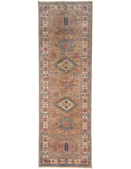 Rug Kazak Fine Pakistan 76x249 Brown Blue Terra