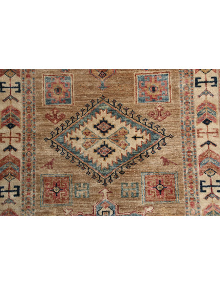 Rug Kazak Fine Pakistan 76x249 Brown Blue Terra