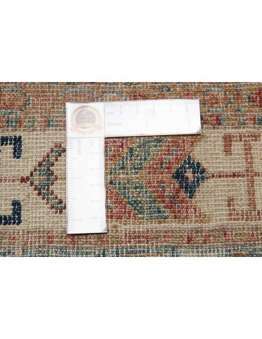 Rug Kazak Fine Pakistan 76x249 Brown Blue Terra