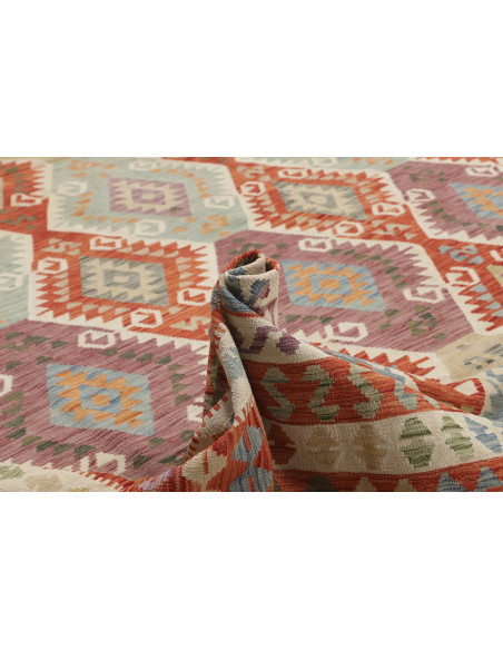 Rug Kilim Afghanistan 410x587 Terracotta Red Cr