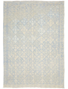 Tappeto Kilim Afghanistan 181x252 Azzurro Tenue