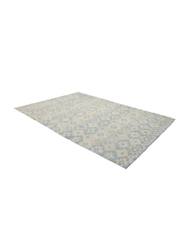 Tappeto Kilim Afghanistan 205x301 Bianco Panna