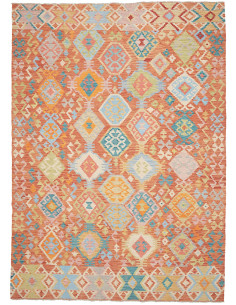 Tappeto Kilim Afghanistan 213x291 Terracotta Mu