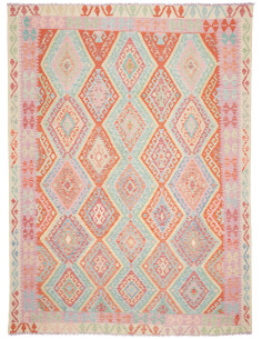 Rug Kilim Afghanistan 209x278 Pastel Coral Oran