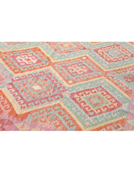 Rug Kilim Afghanistan 209x278 Pastel Coral Oran