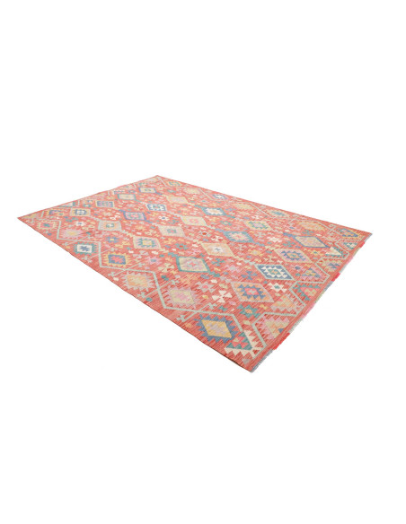 Rug Kilim Afghanistan 205x298 Terracotta Red Sk