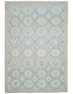 Rug Kilim Afghanistan 203x302 Muted Blue Beige