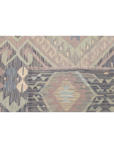 Tappeto Kilim Afghanistan 202x296 Viola Grigio