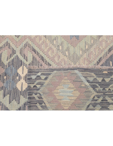 Tappeto Kilim Afghanistan 202x296 Viola Grigio