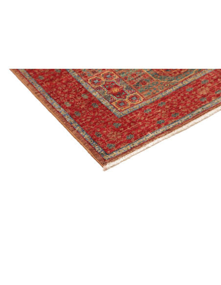 Tappeto Mamlouk Pakistan 79x127 Rosso Petrolio