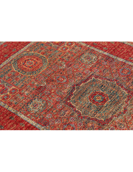 Tappeto Mamlouk Pakistan 79x127 Rosso Petrolio