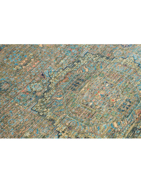 Tappeto Mamlouk Pakistan 79x122 Verde Petrolio