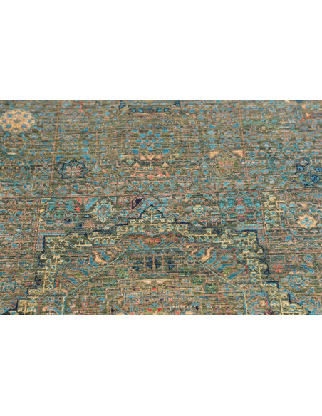 Tappeto Mamlouk Pakistan 79x122 Verde Petrolio