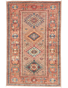 Rug Kazak Fine Pakistan 78x120 Terracotta Brown