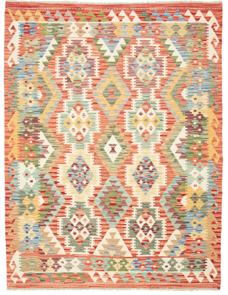 Kilim 157x197 Cm Kilim, Afghanistan, Hand-carded Wool,