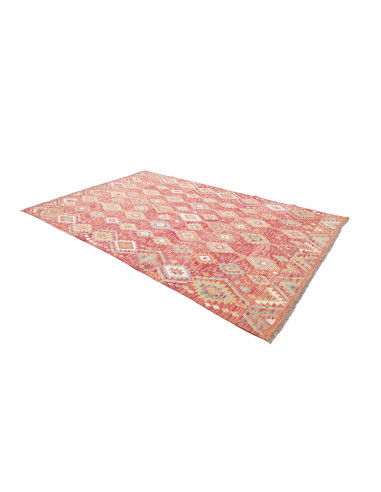 Tappeto Kilim Afghanistan 200x308 Rosso Terraco