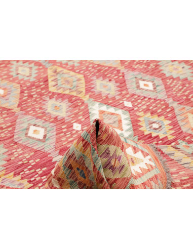 Tappeto Kilim Afghanistan 200x308 Rosso Terraco