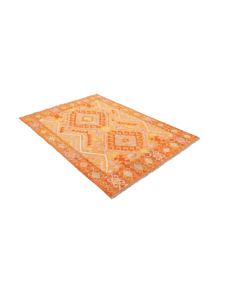 Rug Kilim Afghanistan 131x181 Orange Yellow Gol