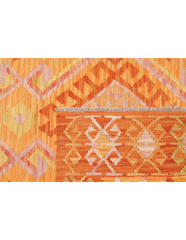Rug Kilim Afghanistan 131x181 Orange Yellow Gol