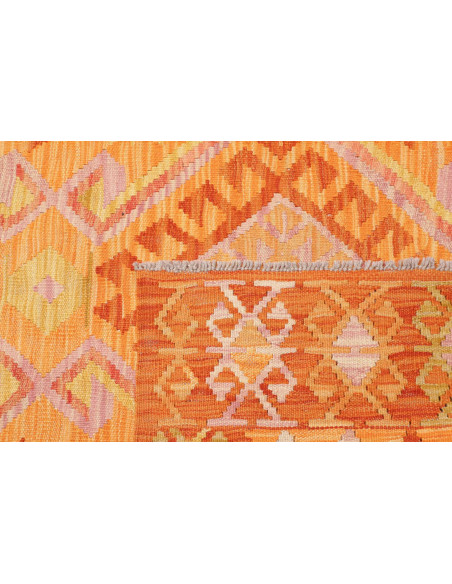 Rug Kilim Afghanistan 131x181 Orange Yellow Gol