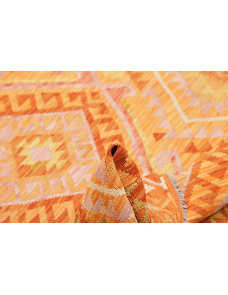 Rug Kilim Afghanistan 131x181 Orange Yellow Gol