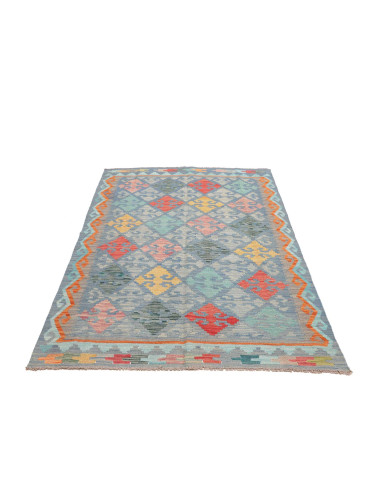 Rug Kilim Afghanistan 125x180 Light Blue Coral