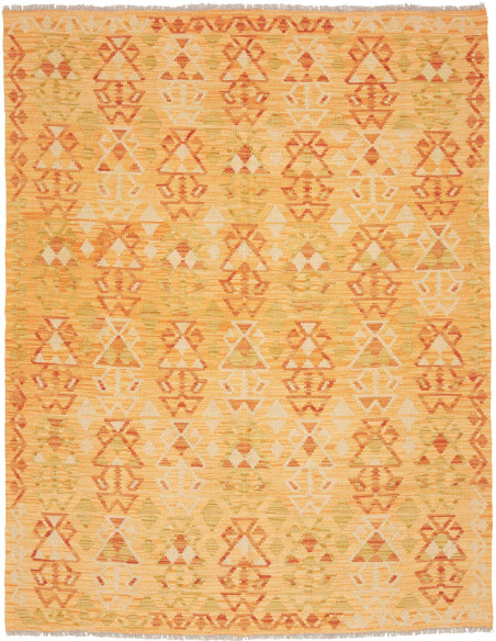 Rug Kilim Afghanistan 158x202 Ochre Orange Crea