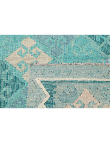 Tappeto Kilim Afghanistan 158x206 Turchese Chia