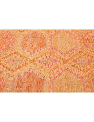 Rug Kilim Afghanistan 160x201 Orange Yellow Pin