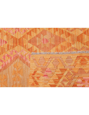 Rug Kilim Afghanistan 160x201 Orange Yellow Pin