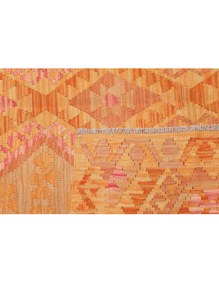Rug Kilim Afghanistan 160x201 Orange Yellow Pin