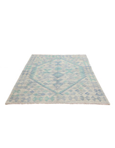 Tappeto Kilim Afghanistan 154x195 Azzurro Cielo 2