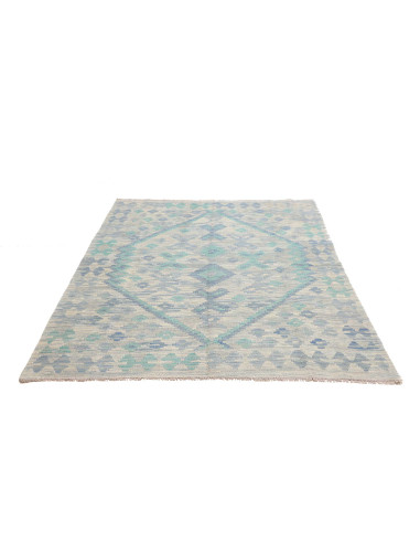 Tappeto Kilim Afghanistan 154x195 Azzurro Cielo