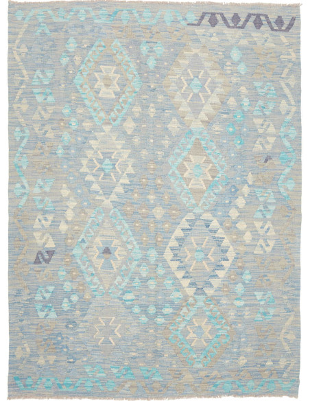 Rug Kilim Afghanistan 156x213 Grey Blue Turquoi