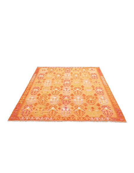 Rug Kilim Afghanistan 160x196 Golden Orange Ter
