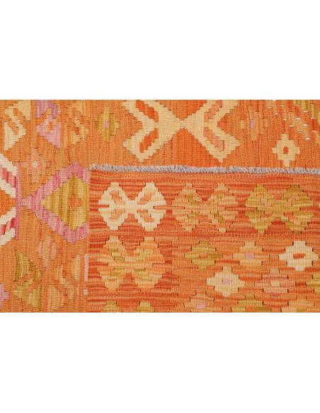 Rug Kilim Afghanistan 135x180 Orange Yellow Cre