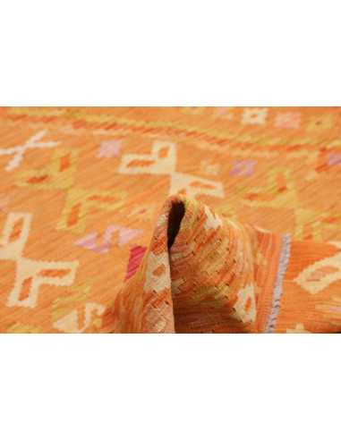 Rug Kilim Afghanistan 135x180 Orange Yellow Cre