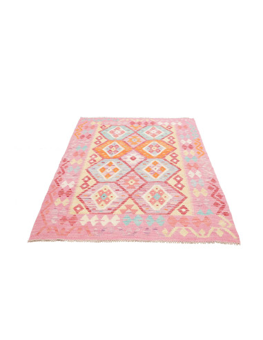 Rug Kilim Afghanistan 121x184 Pink Sky Blue Ora