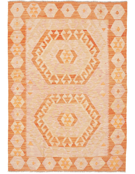 Rug Kilim Afghanistan 123x175 Earthy Orange Lig