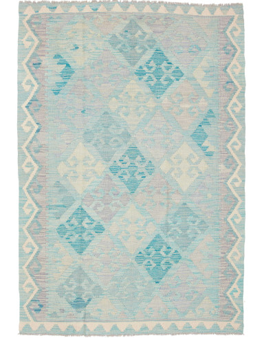 Rug Kilim Afghanistan 122x179 Light Blue Aquama