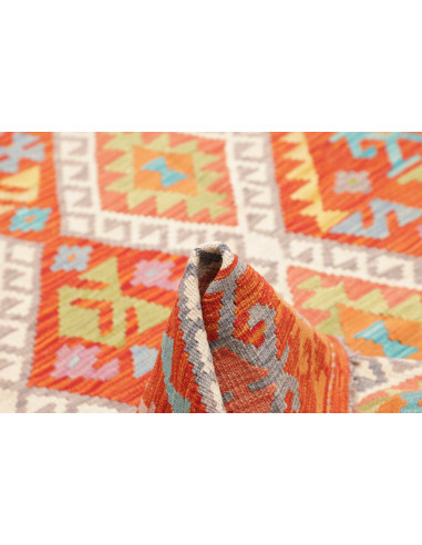 Tappeto Kilim Afghanistan 119x191 Terracotta Bl