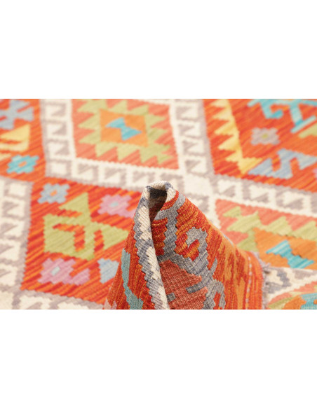 Tappeto Kilim Afghanistan 119x191 Terracotta Bl