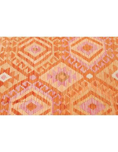 Tappeto Kilim Afghanistan 125x183 Arancio Manda