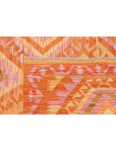 Tappeto Kilim Afghanistan 125x183 Arancio Manda