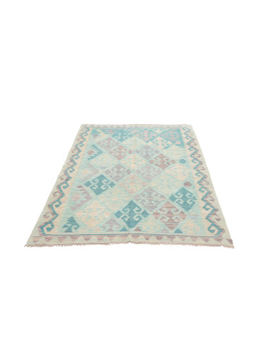 Rug Kilim Afghanistan 126x170 Sky Blue Lavender