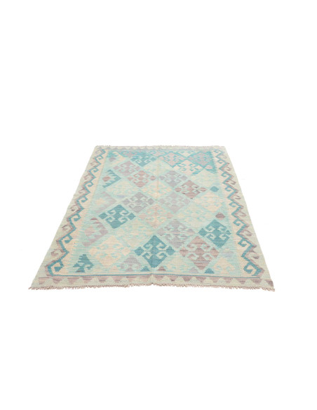 Rug Kilim Afghanistan 126x170 Sky Blue Lavender