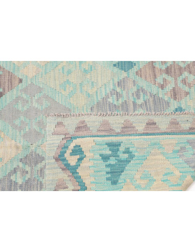 Rug Kilim Afghanistan 126x170 Sky Blue Lavender